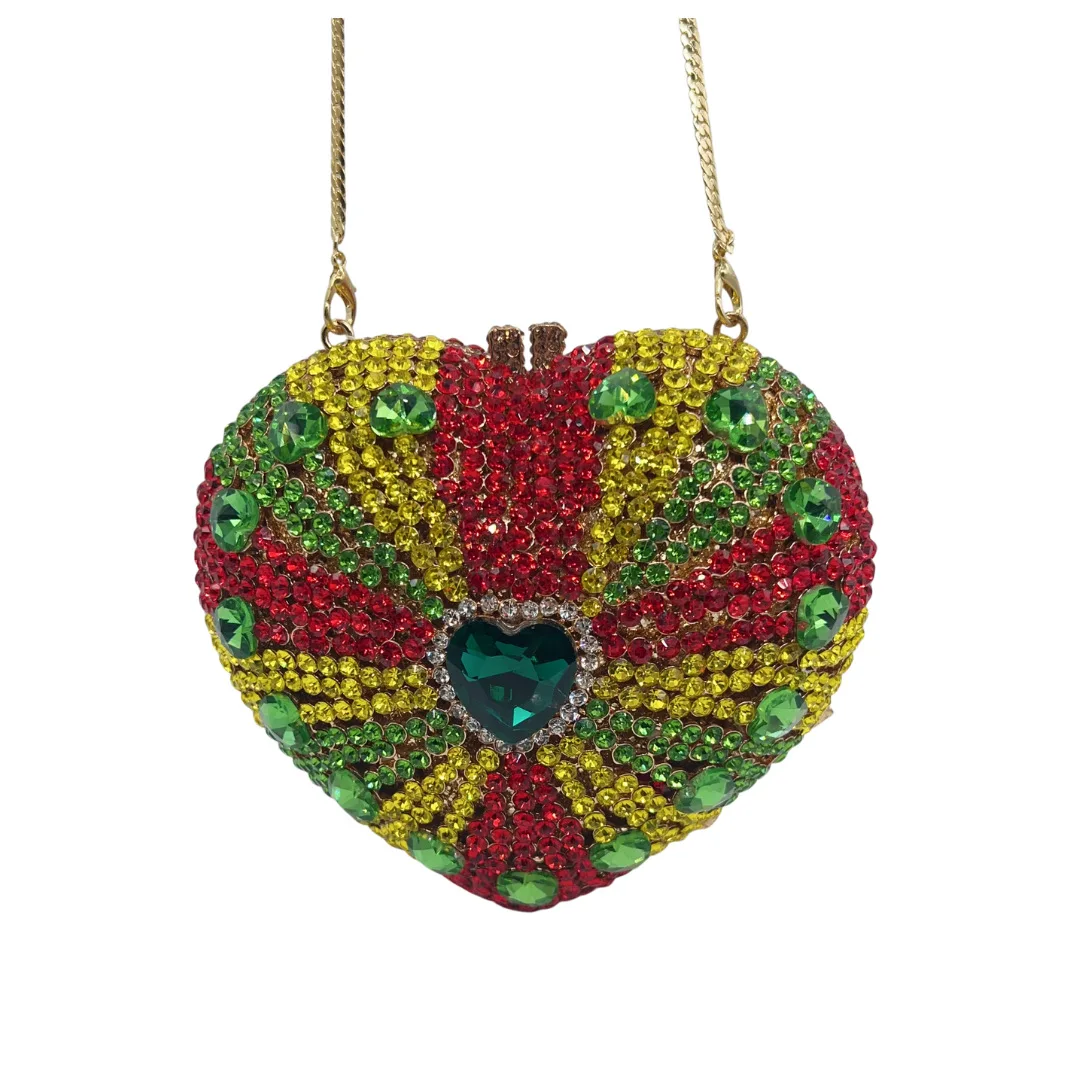 

Fuchsia Rhinestone Wedding Purse Luxury Women Diamond Party Prom Clutches Crystal Female Stone Dinner Handbags