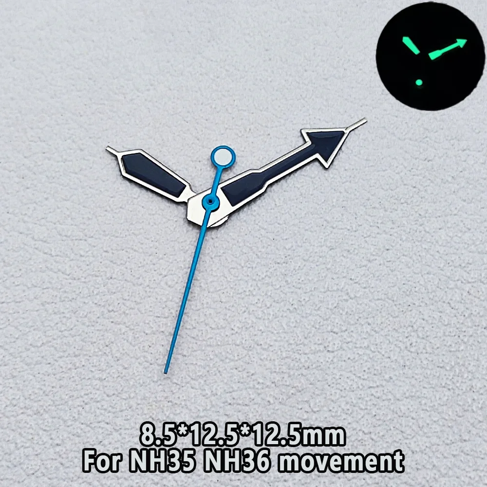 

NH35 Watch Hands 12.5mm High-Quality Watch Accessories Watch Pointer For NH35 NH36 Movement Green Luminous Watch Hands