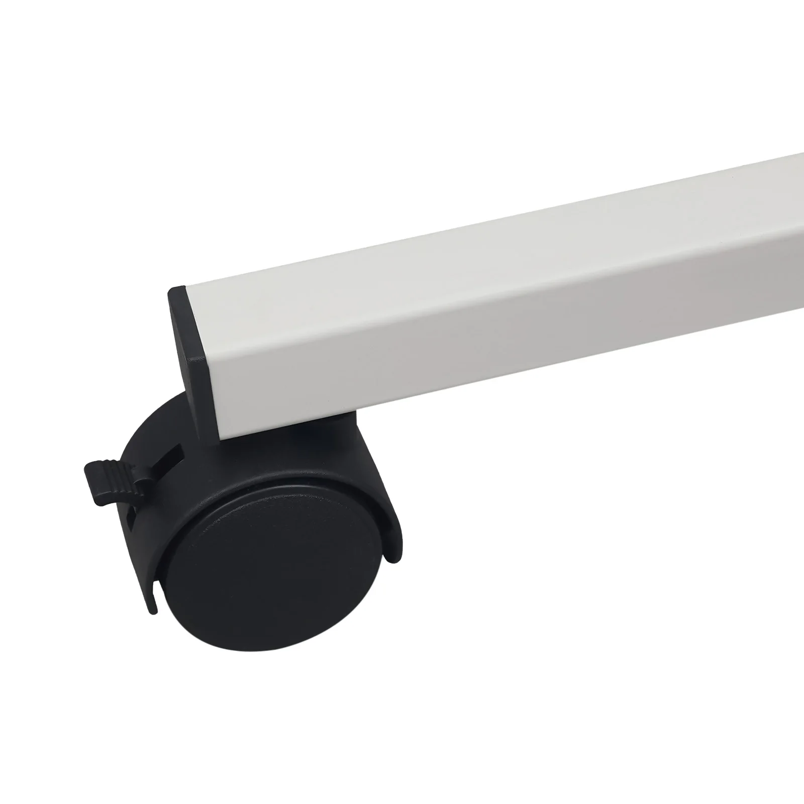 ชั้นวางการ์ดแสดงผลแบบหมุนได้ห้าชั้น ทำจากเหล็กแผ่นรีดเย็นสีขาว ขนาด 1.52 เมตร พร้อมล้อเลื่อน