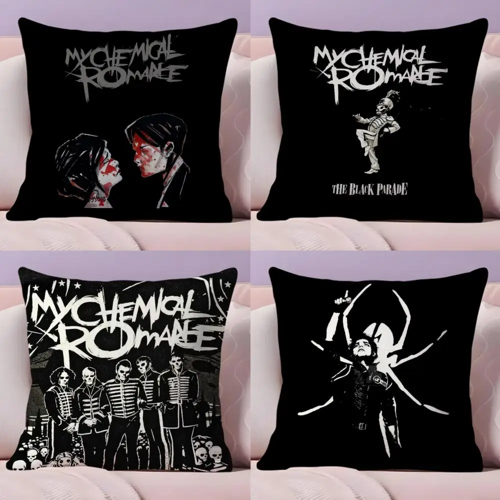 My C-Chemical R-Romance Cushion Cover Plush Fabric Soft Double-Sided Printed Sofa Warm Winter Home Gift Pillow Case