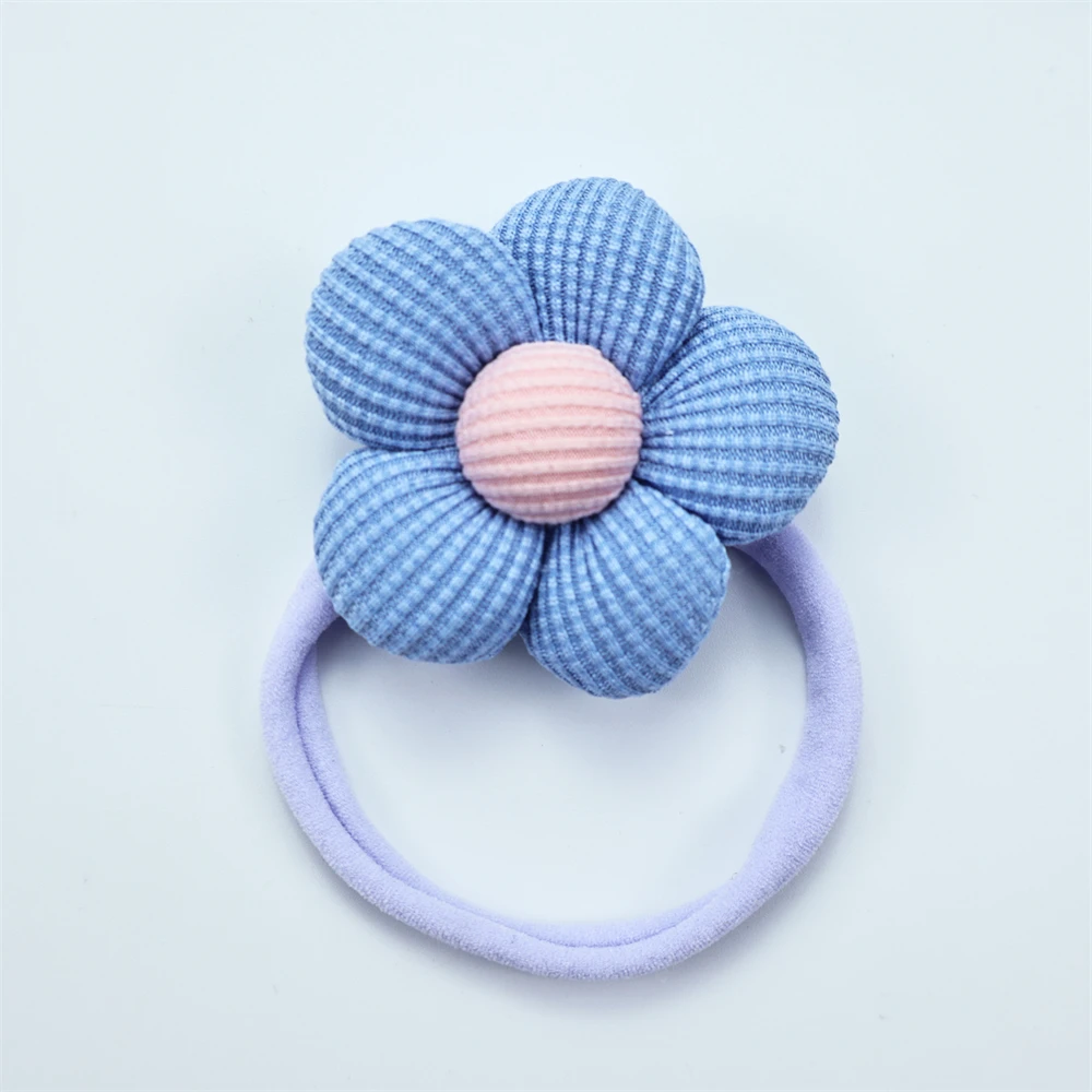 1/2/3/8pcs Flower Baby Girl Headband Newborn Elastic Soft Nylon Hair Band Kids Headwear Hairbands Children Baby Hair Accessories