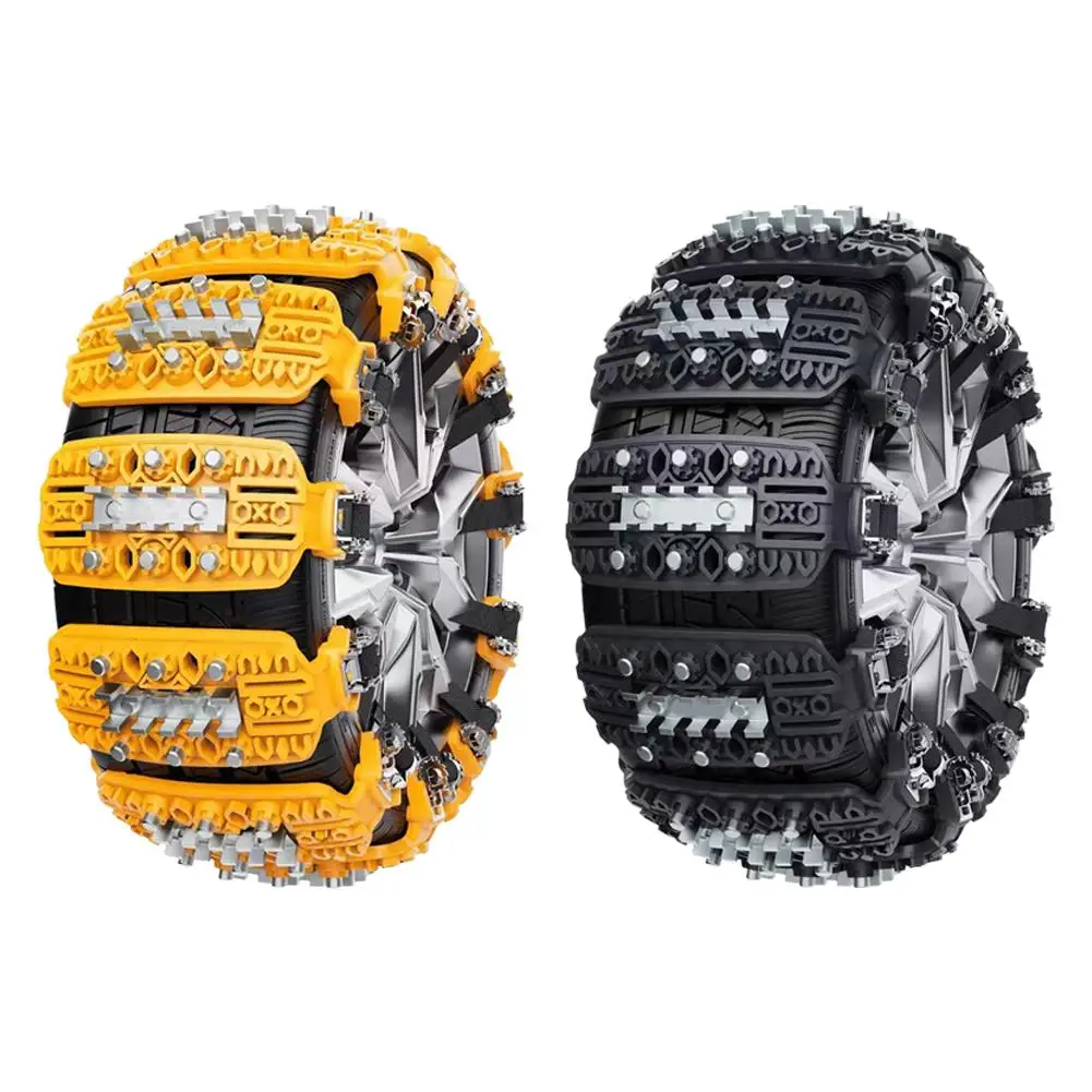 8PCS Snow Chain 2024 Universal Urethane String Anti-skid Chains Off Road Motorcycle Truck Car Winter Tires Tyre Chains For Snow