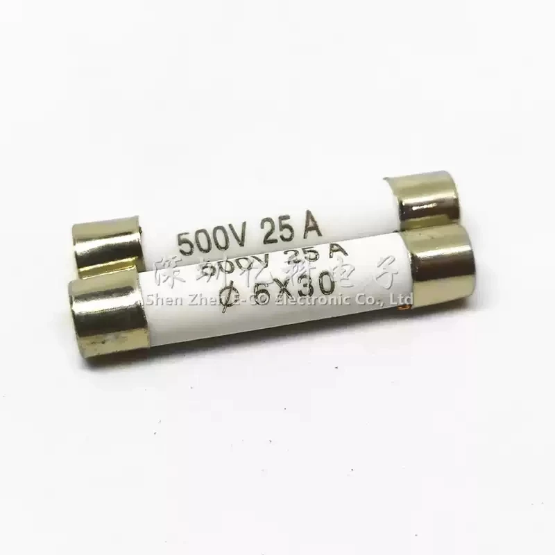 Zhenghao fuse/positive melting 25A A 500V R058/RO58 BS1362 6X30 ceramic fuse tube
