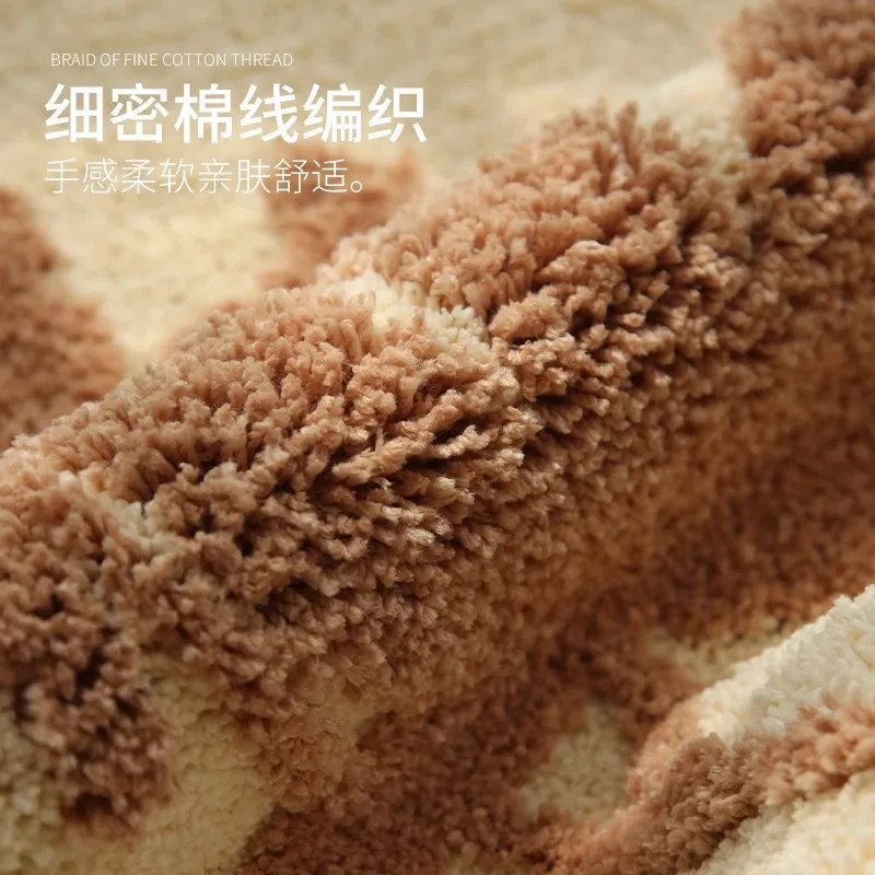 

Retro Cartoon Thickened Flocked Carpet Absorbent Non-slip Carpet