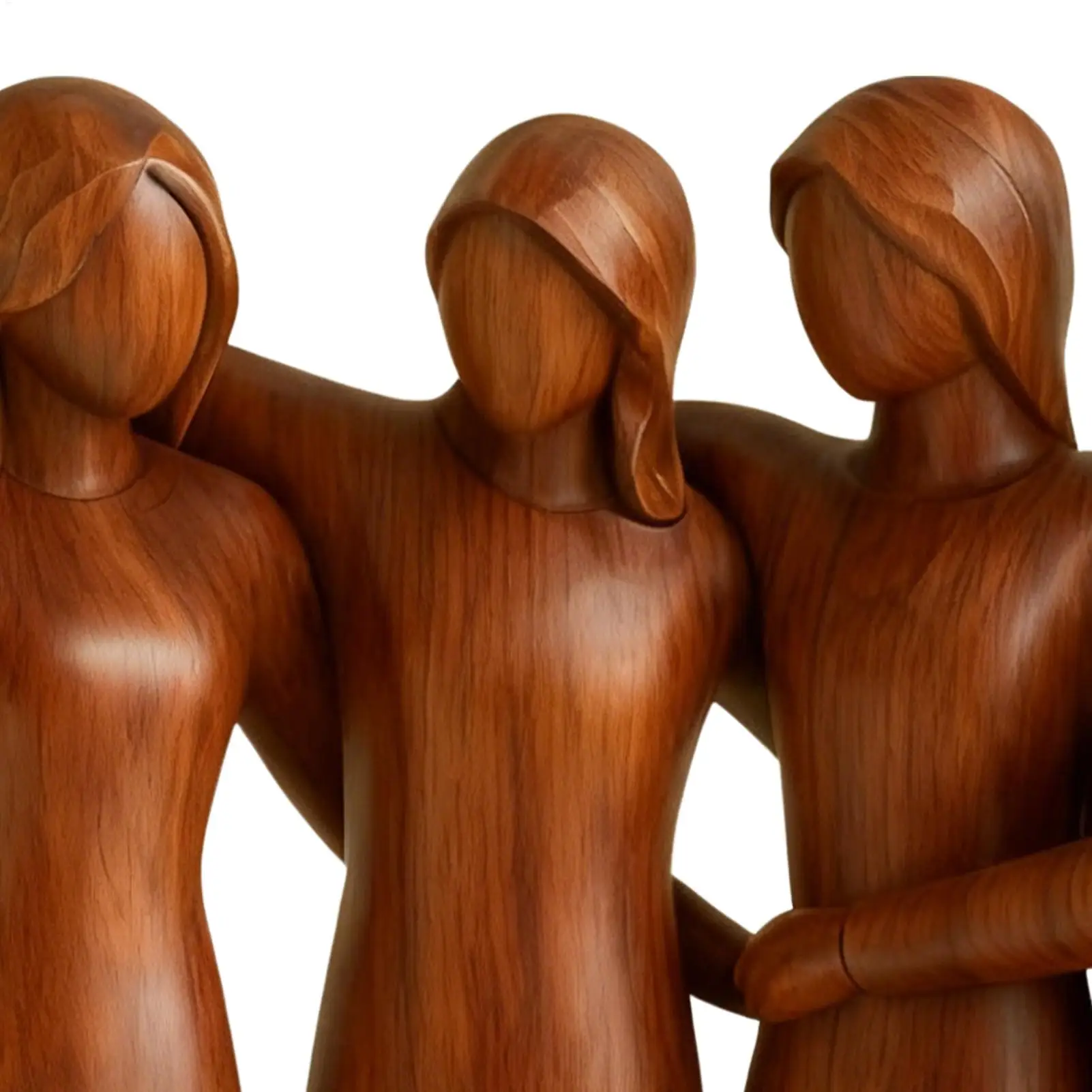 Sister Figurines Resin Sisters Ornament Statue Decor For Display Desk Bedside Workplace Living Room Tea Table Dorm Apartment