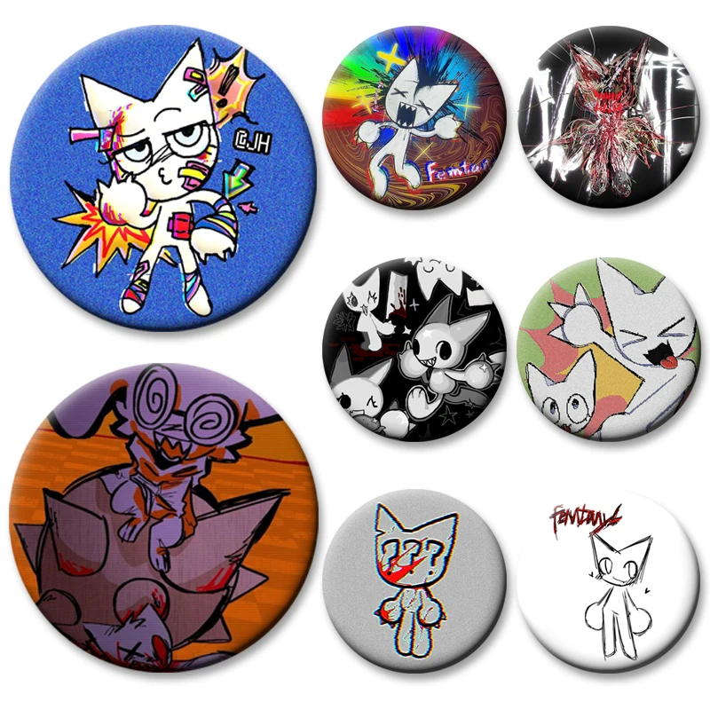 Dinner AND I'M GONE Poster Aesthetic Brooch Creative Femtanyl Album Cover Button Pin Backpack Accessories Anime Collection Badge