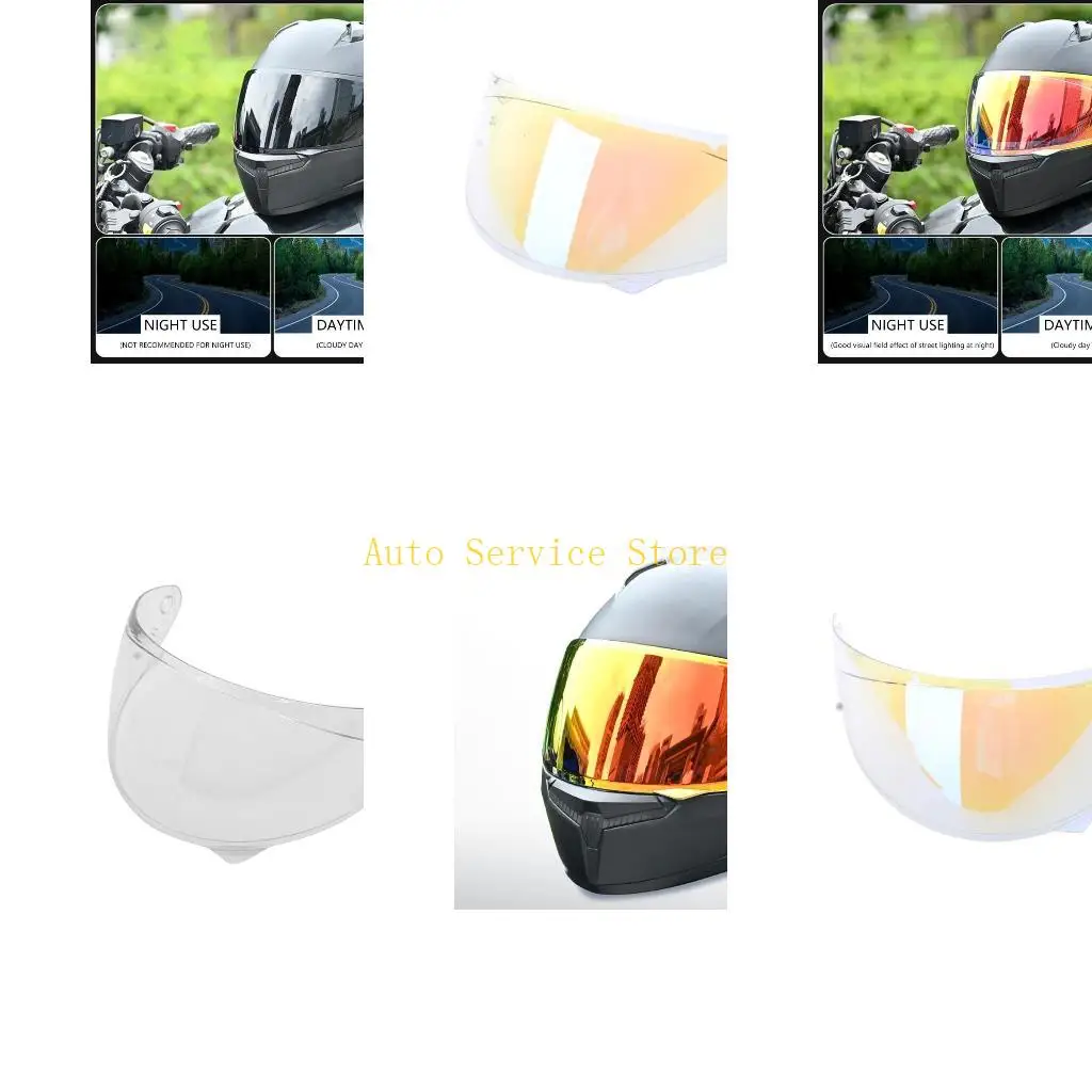 462A Easy Install Motorcycle Helmets Lens Broad ridings Visors Lens for HJC C10