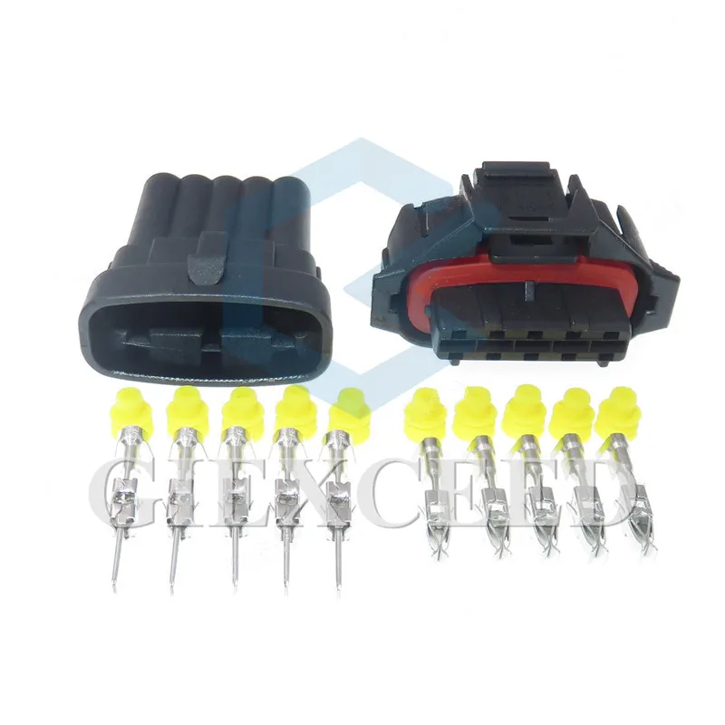 2 Sets 5 Pin 1928403738 Automotive MAF BSK Oxygen Sensor Plug AC Assembly Common Rail Injector Crankshaft Position Sensor Socket