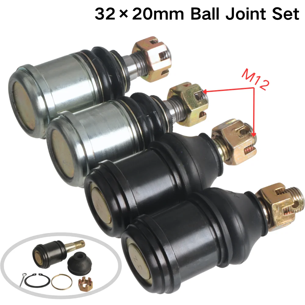 M12 32×20mm Ball Joint Set Fit Jianshe Jinling Redcat MPX VX Yamoto JLA-24 110cc 150cc 200cc 250cc JS250 ATV UTV Quad Bike