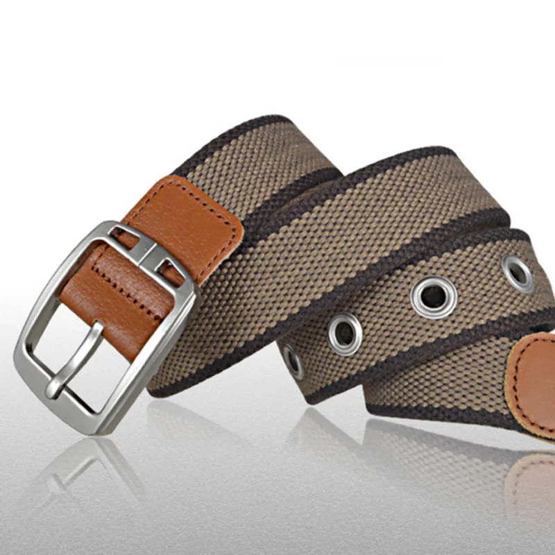 Silver Buckle Canvas Belt For Casual Men And Women's Travel And Office High-Quality Tactical Training Quick Disassembly Of Belt