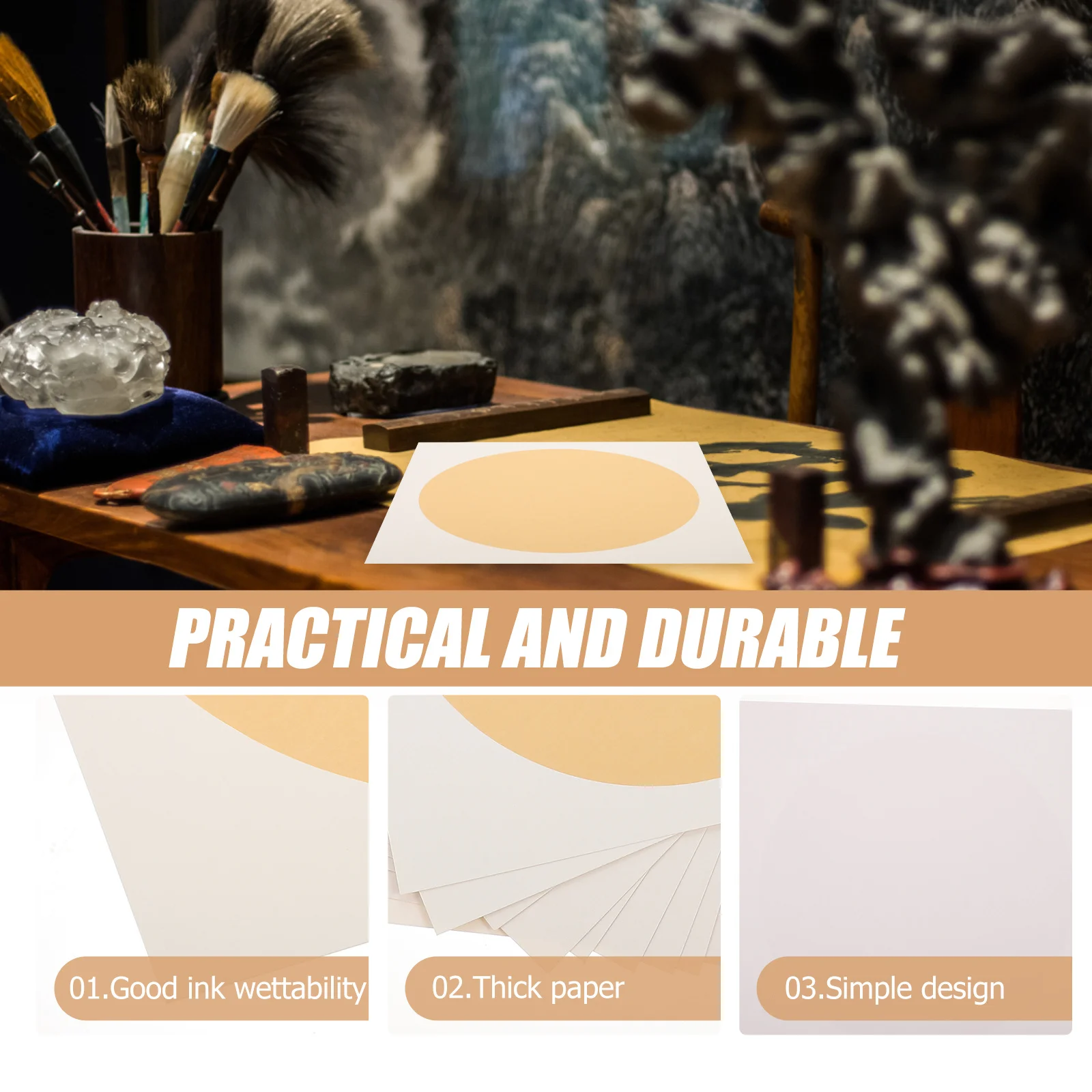 بطاقة نهائية مرآة 10 أوراق ورق شوان فارغ للخط الصيني سومي الحبر الفن اللوحة الرسم التقليدي اليدوية