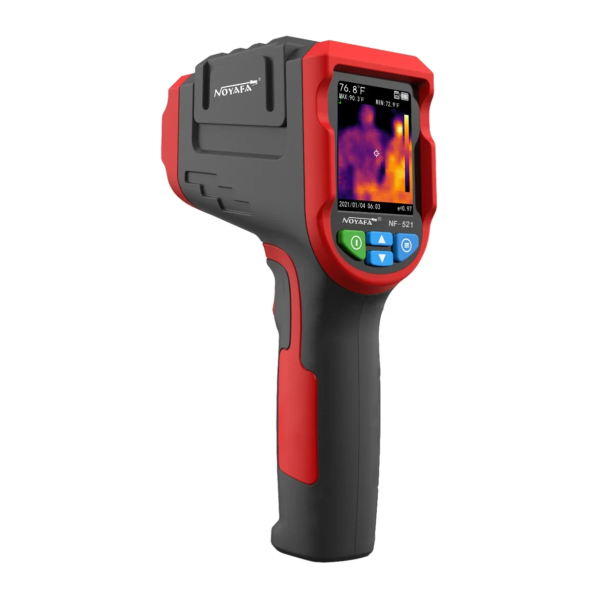 Thermal imaging camera 2 megapixel white lens and 2.4 TFT LCD screen portable industrial temperature measuring device