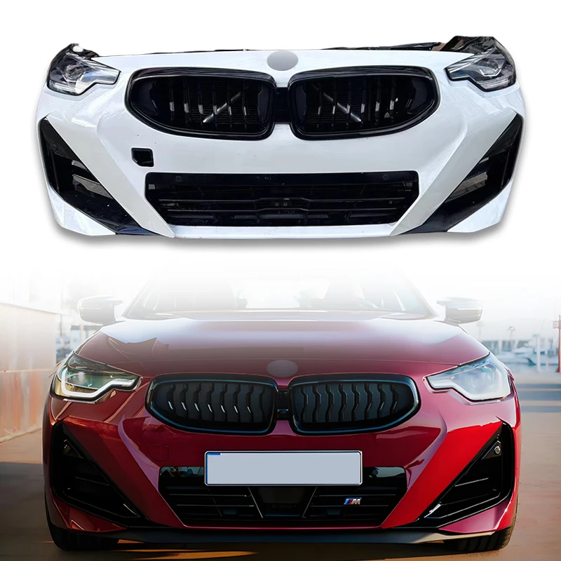 

Suitable for 2 Series 2024 G42 Front Nozzle Assembly, Headlights, Front Bumper, Grille Surround, Front Grille Body Kit