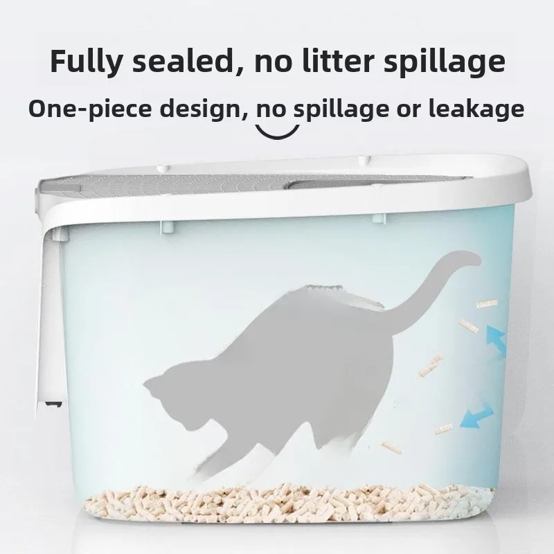 

Extra Large Inteated Litter Box Toilet Sand Trap Odor Control Outdoor Storage Box Pet Supplies Home Fabric Comfortable