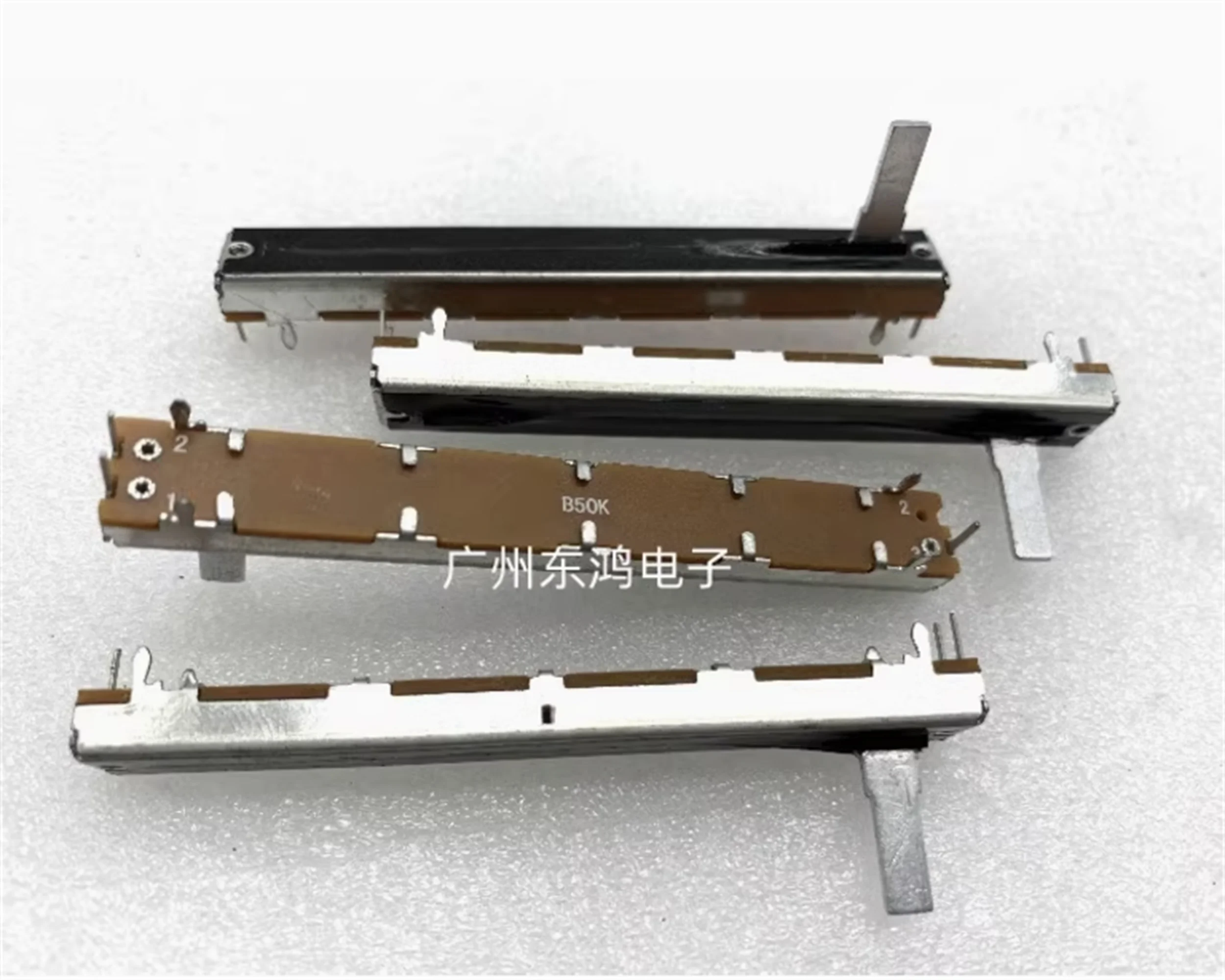 1 PCS of 7.5cm sliding potentiometer B50K single link 15MM shaft produced in Taiwan