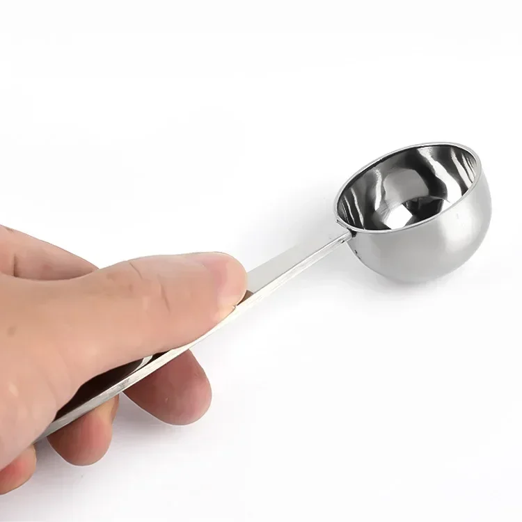 Stainless Steel Coffee Tamper 50mm Espresso   With Measuring Spoon  Powder Press Barista  Tool