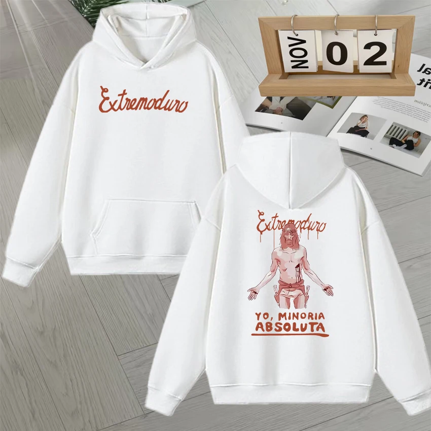 Rock Band Extremoduro Yo,minoria Absoluta Graphic Double Sided Print Hoodie Unisex goth Fleece Sweatshirts Men Women Pullovers