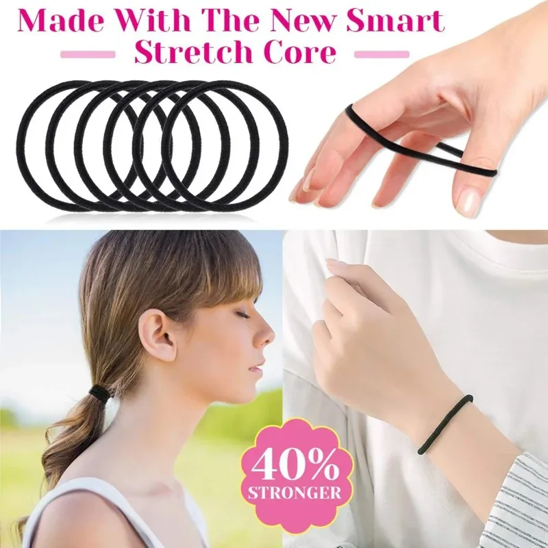 20/50/100pcs Black Kids Elastic Hair Bands Girls Sweets Scrunchie Rubber Band Hair Ties Clips Headband Hair Accessories