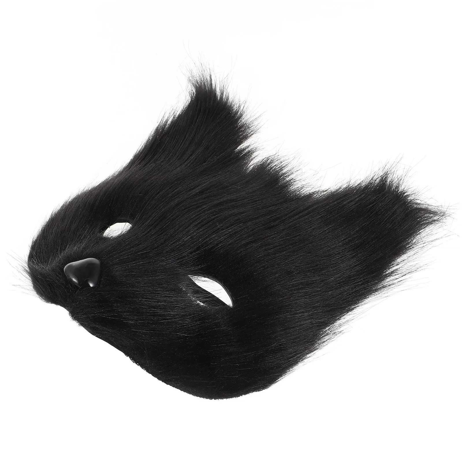 

Halloween Half-faced Animal Mask Fox Cosplay Black Plastic Men and Women
