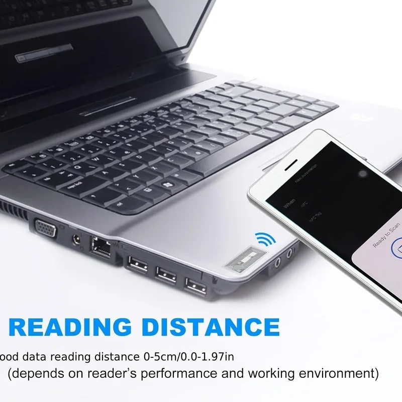 NTAG213 NFC Rewritable Adhesive Labels Transparent Smart Shelves Inventory Tracking Product Identification Labels
