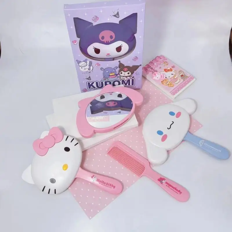 

Cinnamoroll Kuromi Hello Kitty My Melody Sanrio кавайный мультяшный экстрактный цельный зеркальный набор аниме плюшевые игрушки для девочек подарок