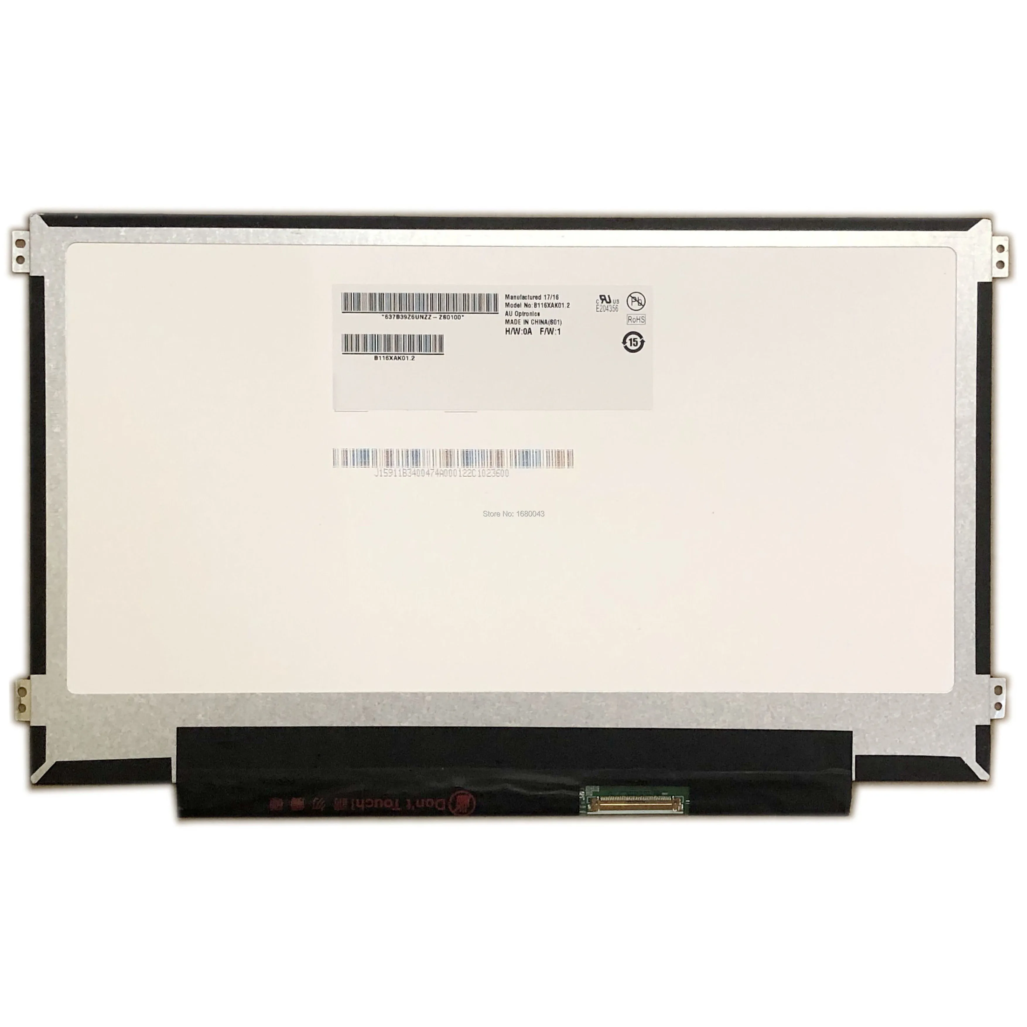 Imagem -01 - Painel de Tela Lcd Touch Led Integrado hd 1366*768 Wxga 11.6 40 Pinos painel de tela lcd touch led integrado hd 1366768 wxga 116 40 pinos 01