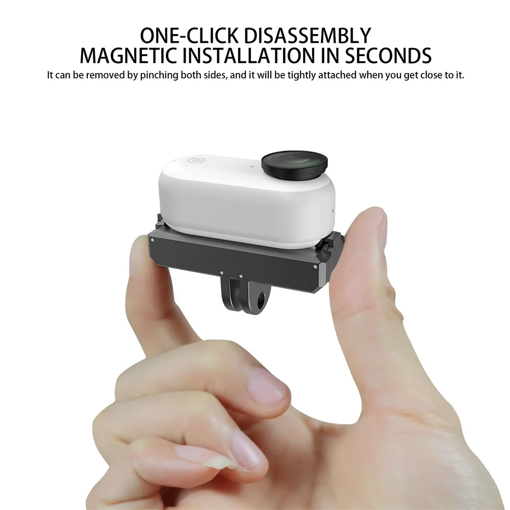 For Insta360 Go 3 Magnetic Quick Release Adapter Portable Mount Bracket Thumb Camera Rechargeable Base Action Camera Accessories