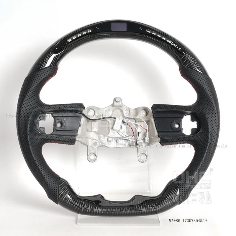 Suitable for 18-21 model JEEP Wrangler, modified American Dodge LED carbon fiber Jeep car steering wheel