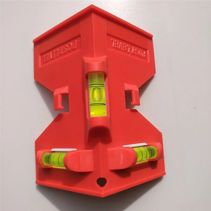 Y42A-4 szt. Poziomica do rur, słupków i poziomowania, składana poziomica z 3 szklankami, regulowana poziomica do rur z elastyczną pętlą