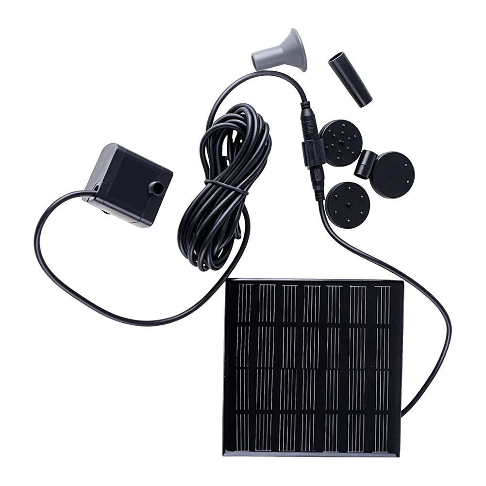 1set 1W Small Solar Brushless Garden Pond Fountain Decoration Oxygenation Water Pump Solar-Fountain For Fish Tanks Pond