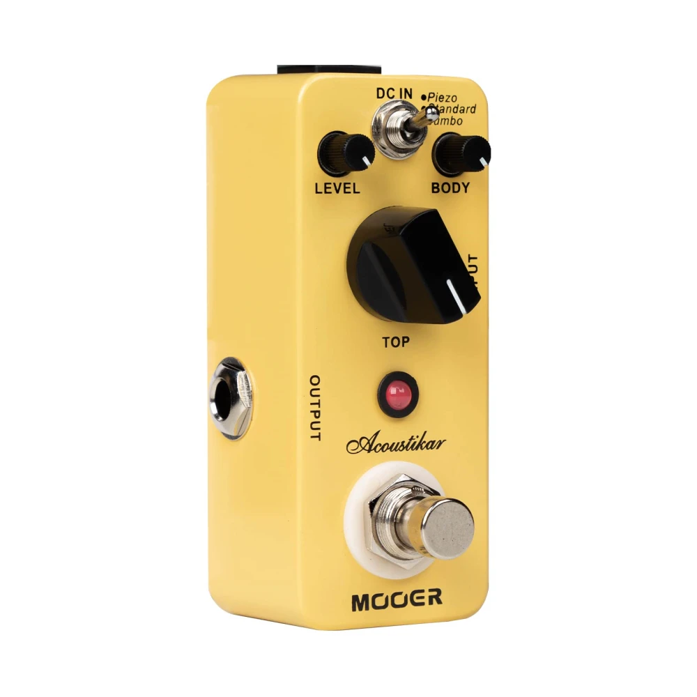 

MOOER Acoustikar Guitar Pedal Simulator Acoustic Effect PedalBoard True Bypass with 3 Modes Piezo/Standard/Jumbo