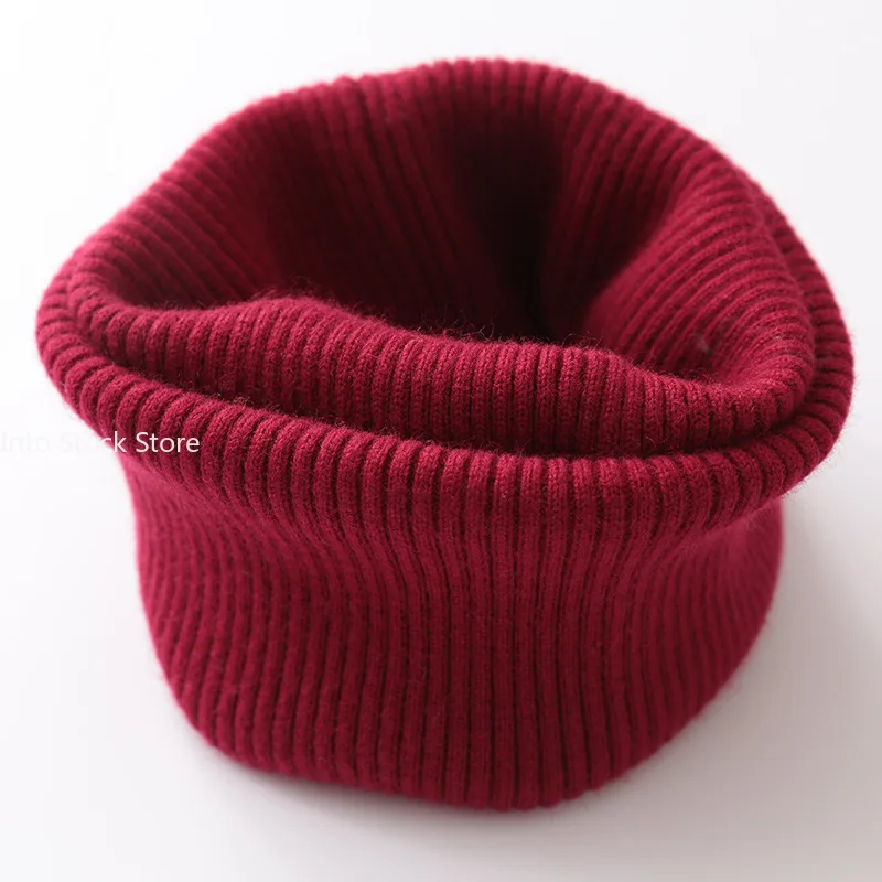 Unisex Winter Casual Outdoor Knitted Snood Solid Color Simplicity Comfortable Cashmere New Fashion Universal Neck Warmer Scarves