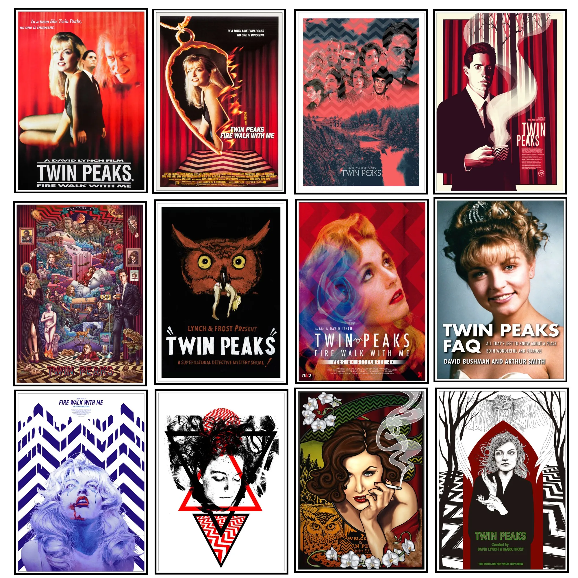 

TWIN PEAKS Print Art Canvas Poster, Living Room Decor, Home Wall Picture, New