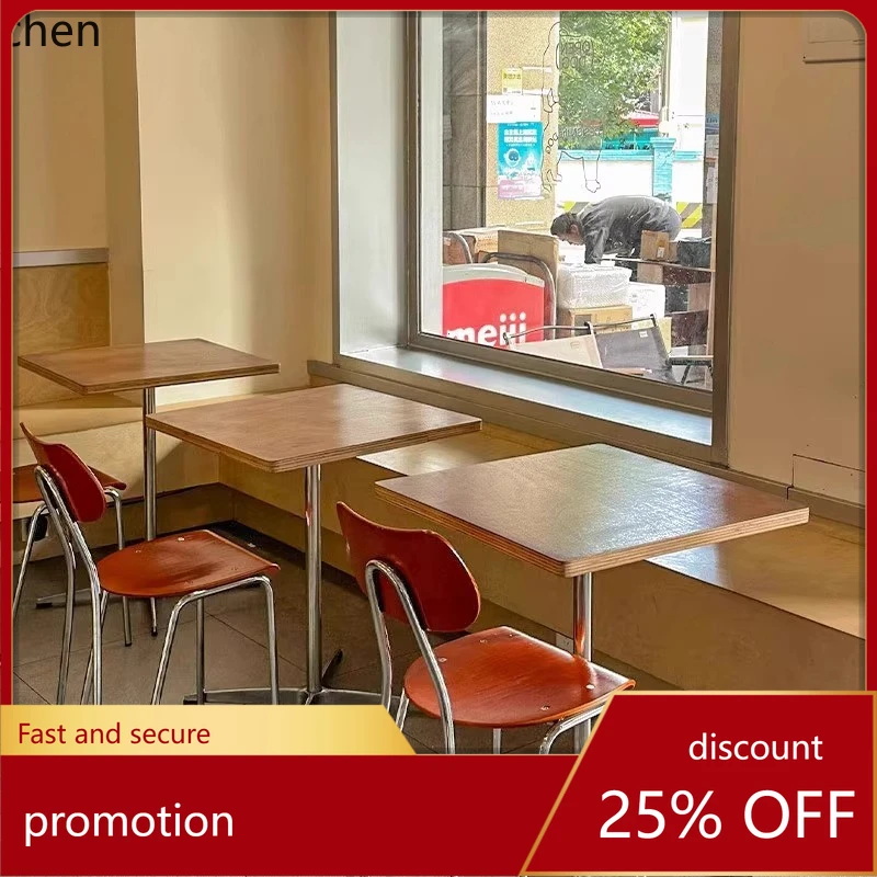 

Стол для кофейни ZML, круглый, из алюминиевого профиля, квадратный, в античном стиле, для кафе, коммерческие столы и стулья