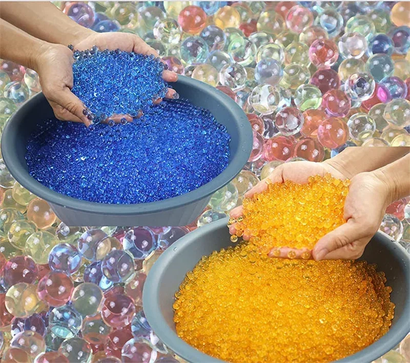 10000pcs Hydrogel Gel Crystal Soil Mud Kids Children Toy Water Beads Growing Up Water Balls Wedding Home Potted Decoration 50%