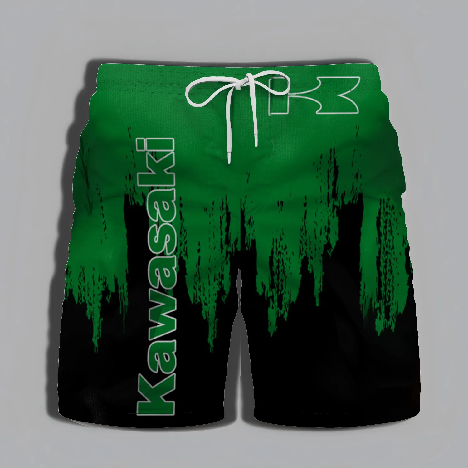 Kawasaki Adventure Gym, Swimming, Men's Shorts, Streetwear, Men's High-quality Shorts, Men's Summer, Men's Motorcycles, Beach - Image 4