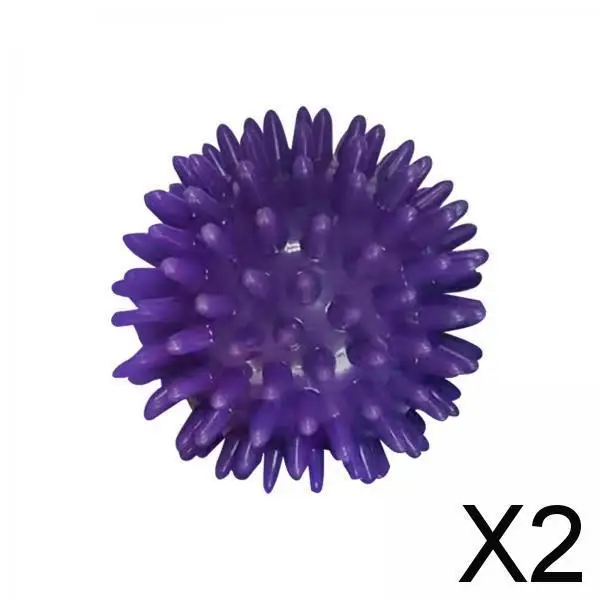 

2X Spike Massage Balls Multifunctional Manual Exercise Ball for Feet Back Hands