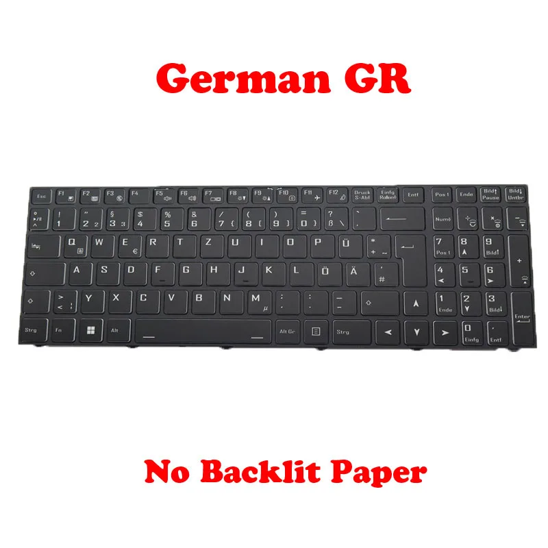 Laptop No Backlit US UK JP GR RU Keyboard For Gigabyte Gaming G5(For Intel 12th Gen) G5 GE KE ME G7(For Intel 12th Gen) G7 KE ME