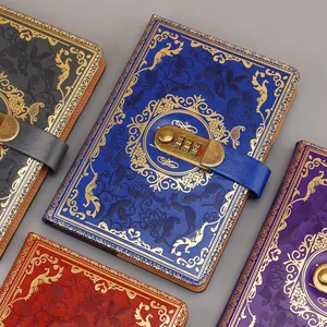 Kunci buku Harian kata sandi retro 5 Tebal Buku tangan kreatif Mewah perlengkapan alat tulis buku Harian siswa 10 buku harian cawan penjualan terbaik - №