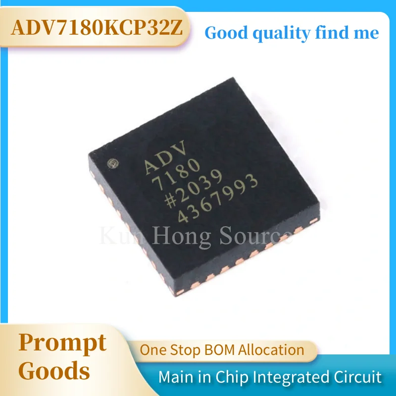 1pcs kaiweikdic imported original ADV7180KCP32Z ADV7180 LFCSP32 Screen printing 7180 Video decoder The integrated circuit