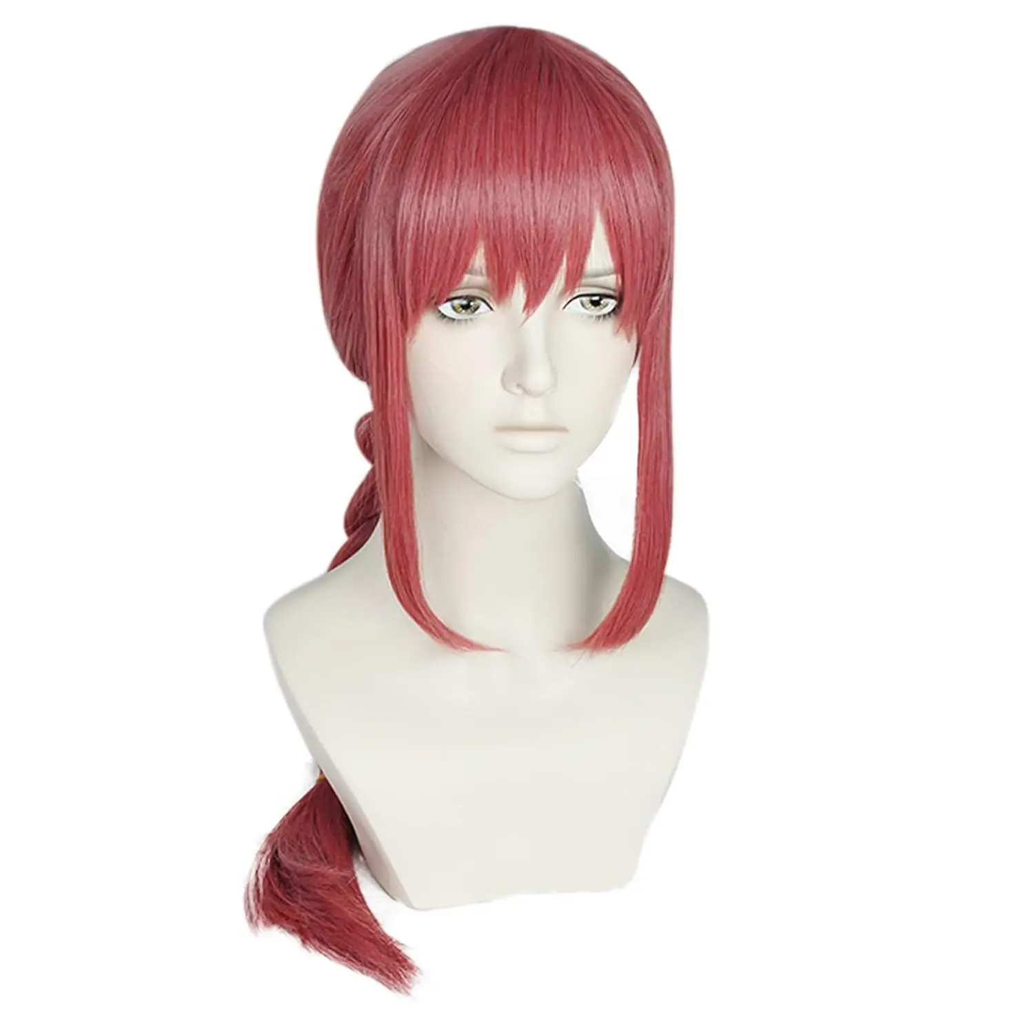 شعر مستعار مضفر من ماكيما للنساء، شعر مستعار طويل مستقيم مع ذيل حصان، شعر مستعار صناعي زي الرسوم المتحركة