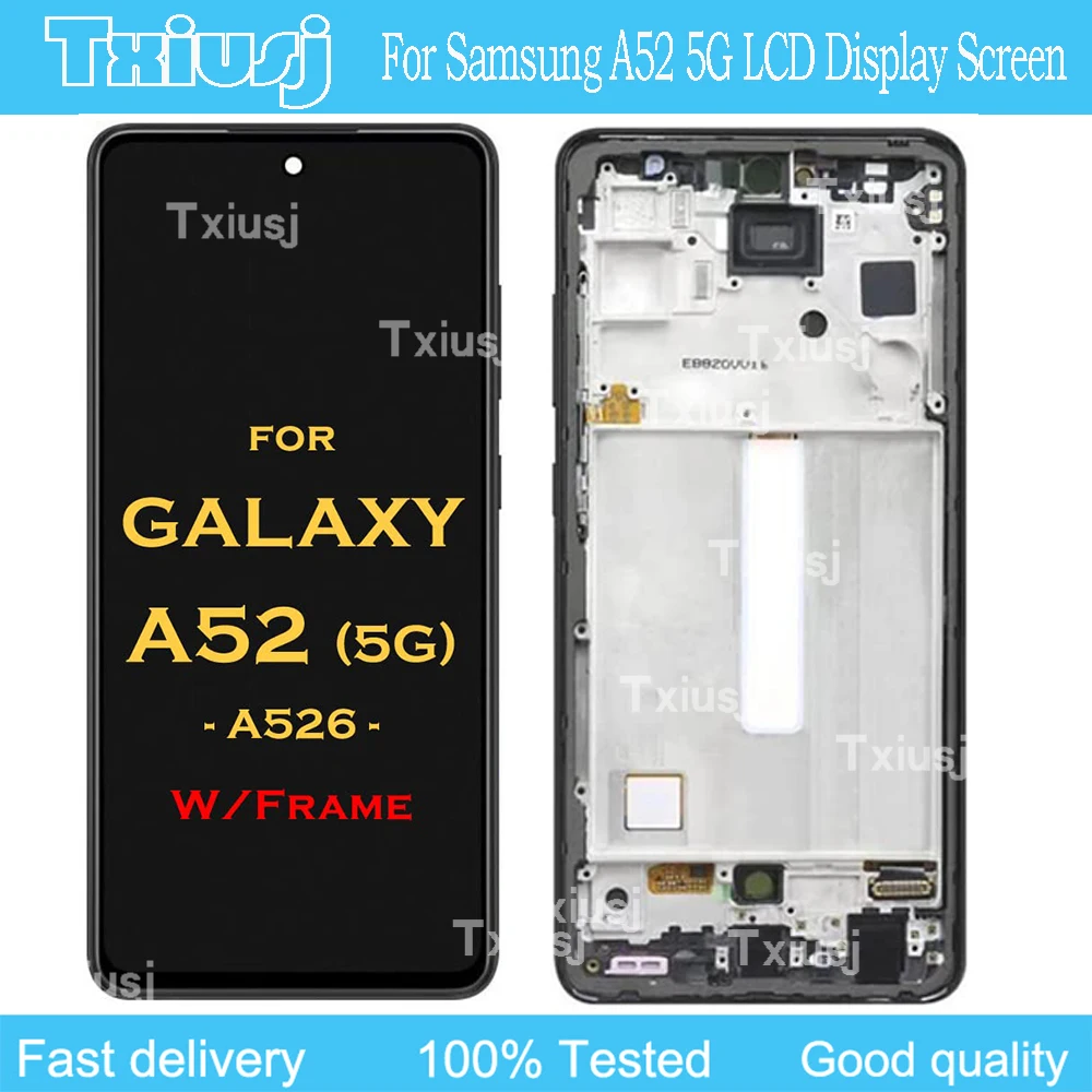 AAA+ Lcd For Samsung Galaxy A52 5G A526 SM-A526B SM-A526B/DS LCD Display Touch Screen Digitizer Panel For Samsung A52 4G LCD