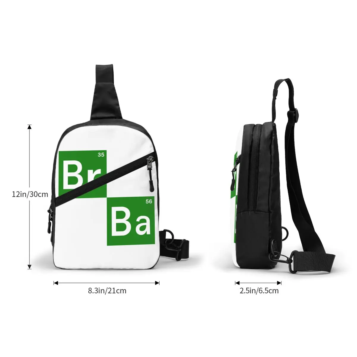 Casual Breaking Bad Crossbody Sling Mochila Homens Ombro Peito Bolsas para Caminhadas