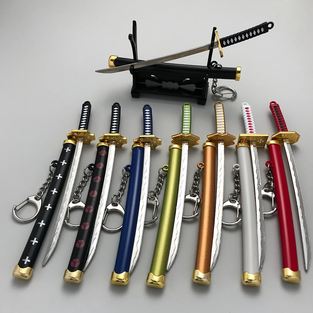 Super Warrior Samurai Sword Keychain Set