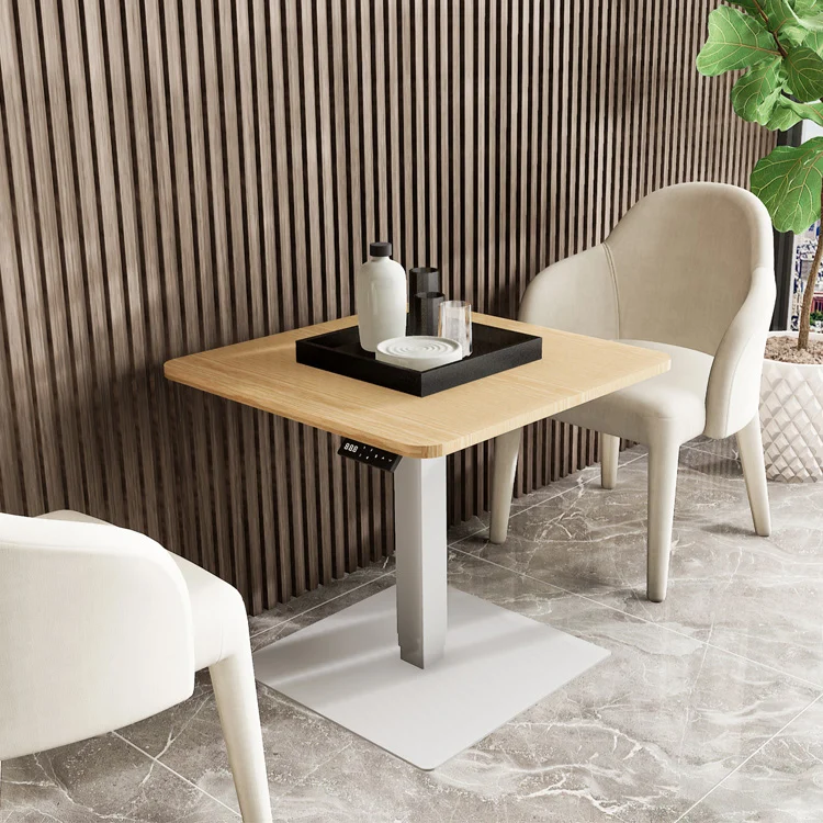 جديد بمحركات ثلاثة أقسام ساحة الوقوف محرك واحد الكهربائية الذكية الدائمة مكتب قابل للتعديل الإطار مكتب الوقوف #6