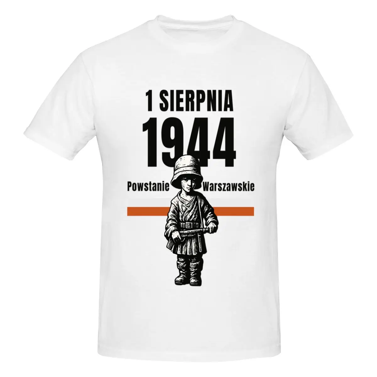 1 Sierpnia 1944 Уникальная мужская базовая футболка с коротким рукавом Powstanie Warsaw Warsaw Uprising