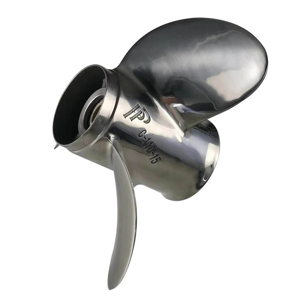 35-60HP STAINLESS STEEL 11 * 15 3 Blade Marine Propeller Outboard Engine 3331-110-15