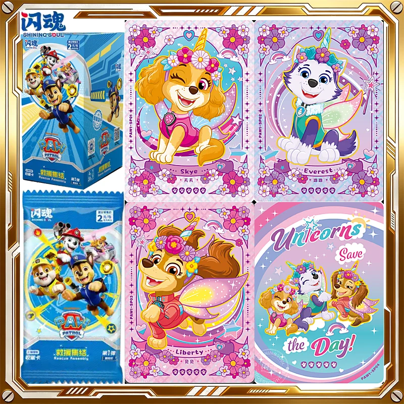 Shining Soul PAW PATROL Card Rescue Assembly Vol.1 Adventure Pack Genuine Trading Cards Toy Holiday Birthday Gifts for Woman Man