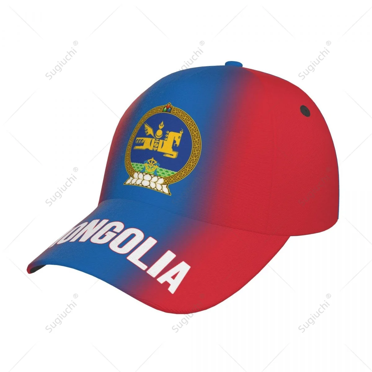 Unisex Baseball Cap Hat Mongolia Flag Gradient Color 3D Printing for Tennis Outdoor Bike Bicycle Golf Baseball Sports Fans