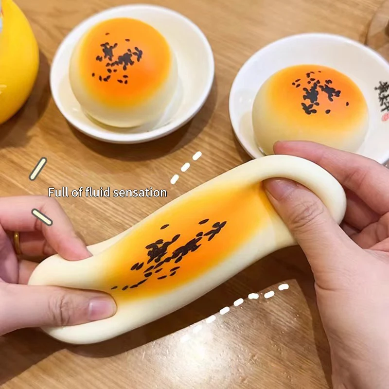 1Pc Simulation Steamed Bun Slow Rebound Decompression Vent Toy Anxiety Party Toy Soft Favor Reduce Slow Rising Toy.~